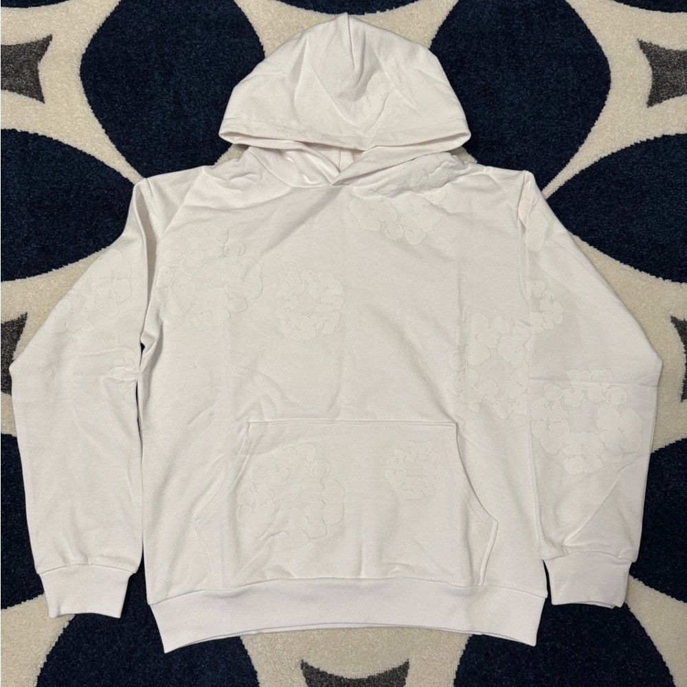 Denim Tears The Cotton Wreath White Monochrome Pullover Men’s Size Large